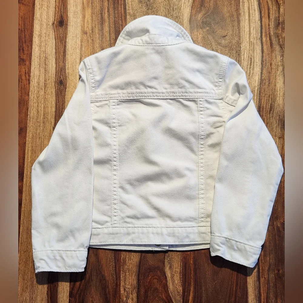 GAP Kids White Denim Jacket